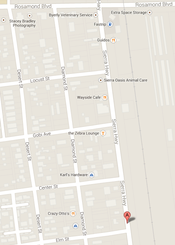 Rosamond Auto Repair Location map